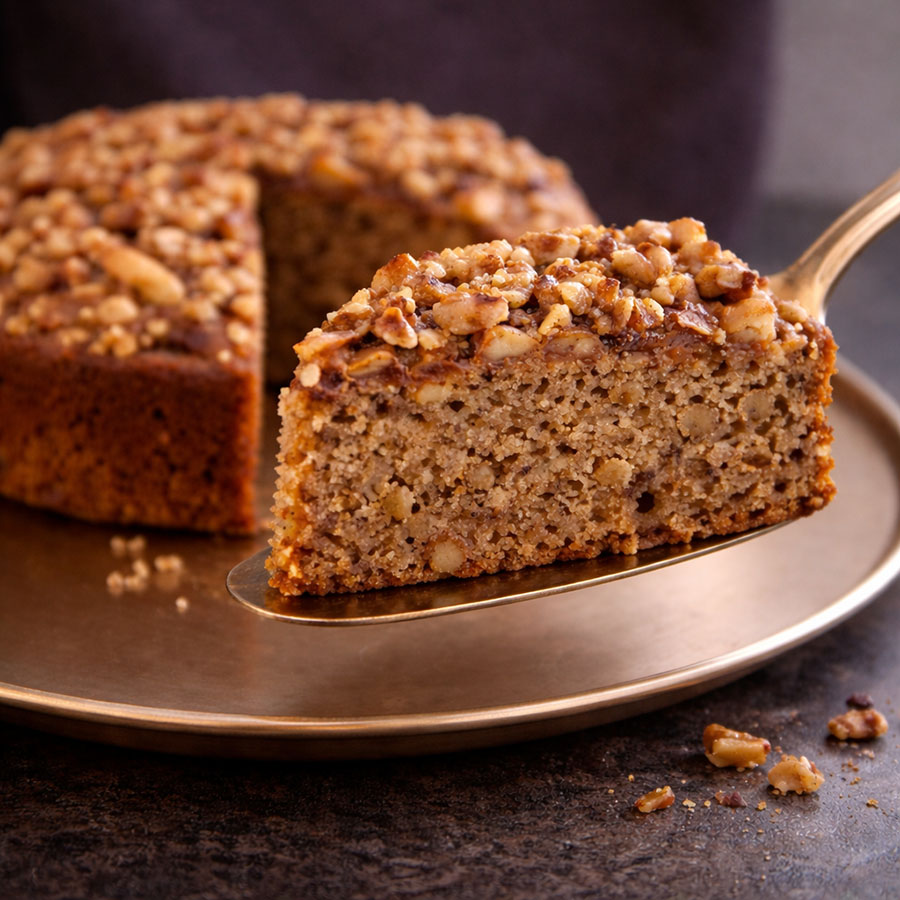 Healthy Cakes - Apple Cinnamon Walnut Crumb Cake